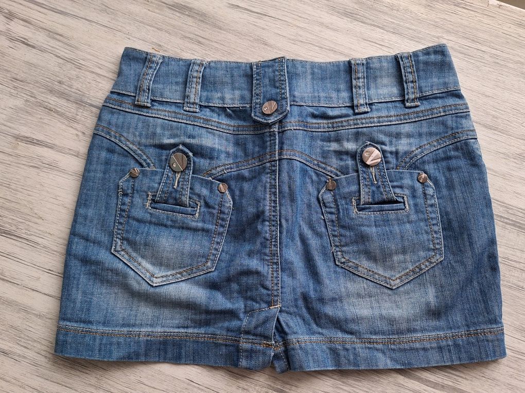 Jeansowa mini spódnica
