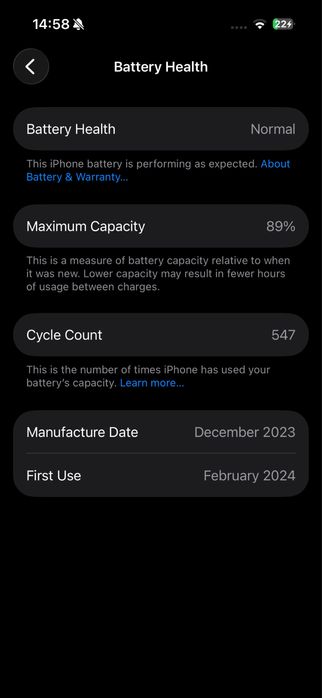 iPhone 15 Pro 128GB Black Titanium