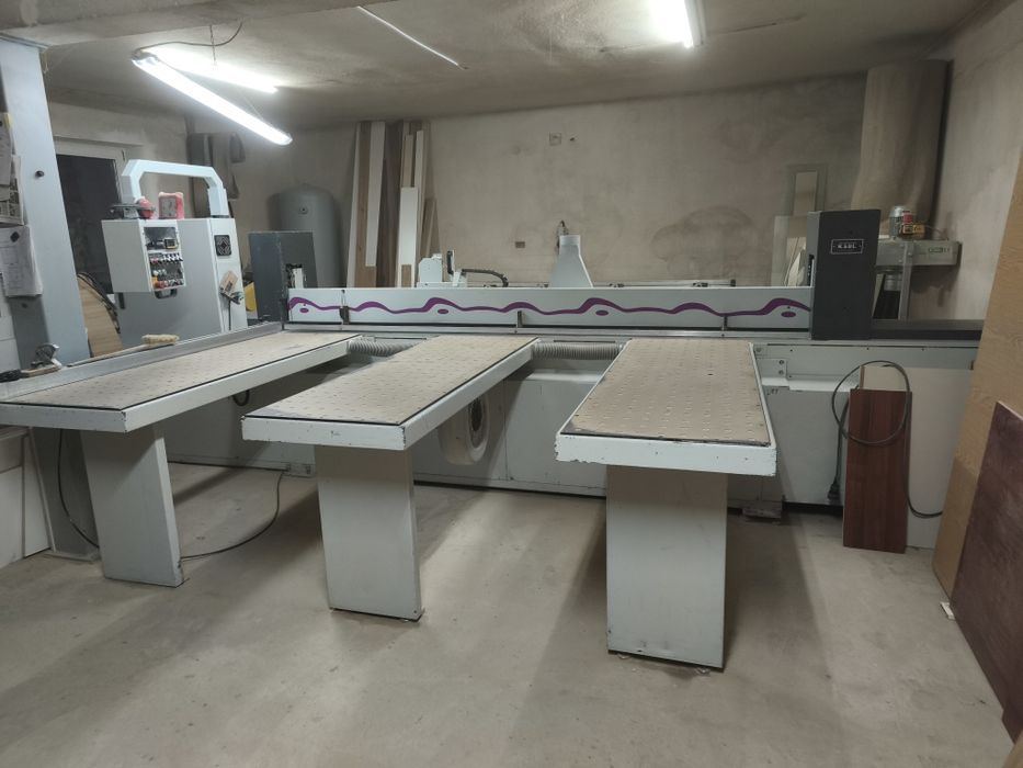 Piła panelowa Homag, odciąg trocin