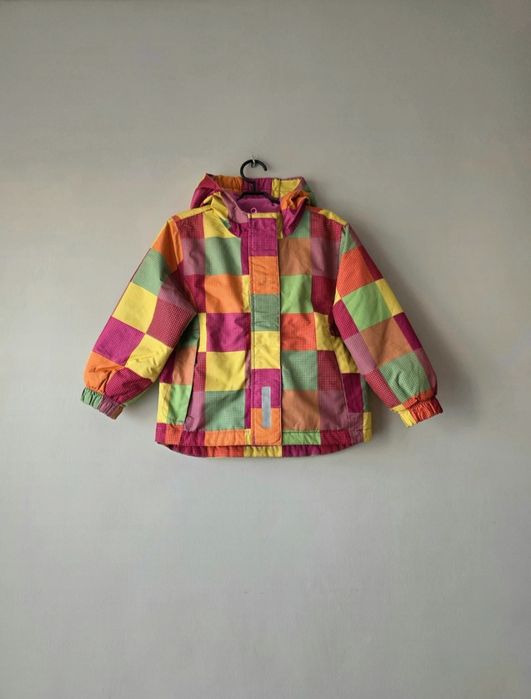 Zimowa kolorowa kurtka dziewczęca Lupilu r.98/104