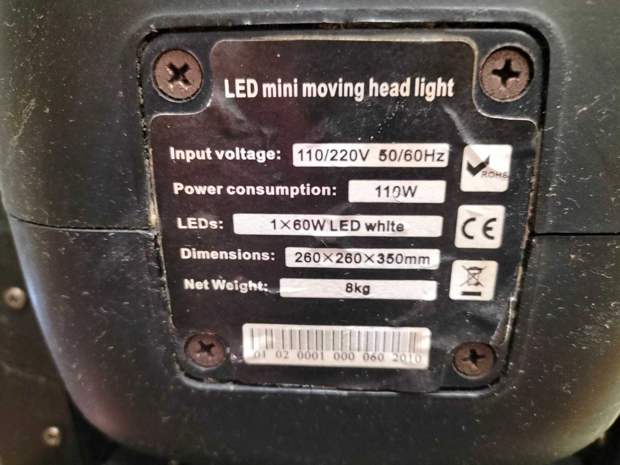 Lampa Migająca Led Moving Head 350 Mini . Lombard Dębica