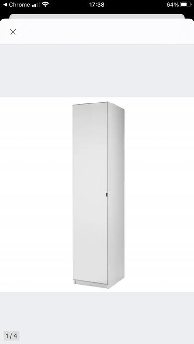 2x Szafa Ikea PAX ( lustro ) 50 x 200 x 60 cm Biała