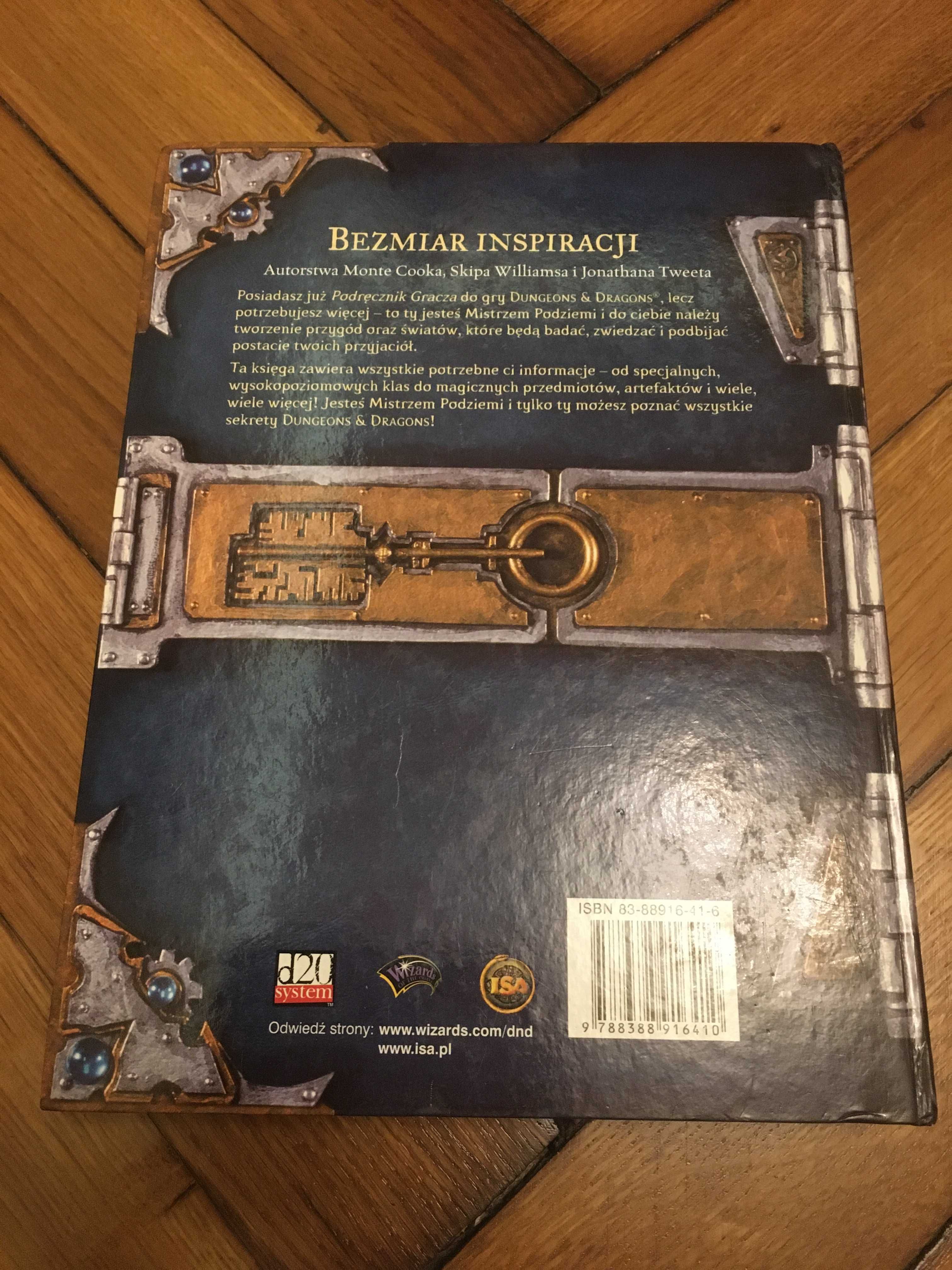 Zestaw trzech podręczników Dungeons and Dragons (D&D) wersja 3ed