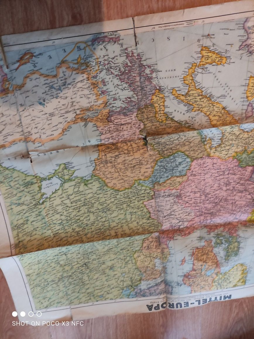 Stara mapa niemiecka