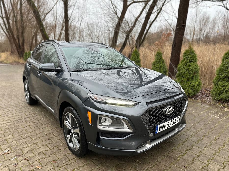 Hyundai Kona Hyundai Kona 1.6 T-GDi, 2021 rok 77 tys km *kamera*grzanie*18" felgi*