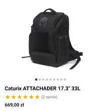 Plecak na laptopa Caturix ATTACHADER 17.3" 33L NOWY OKAZJA