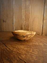 Miska miseczka drewniana buk handmade wooden bowl boho rękodzieło etno