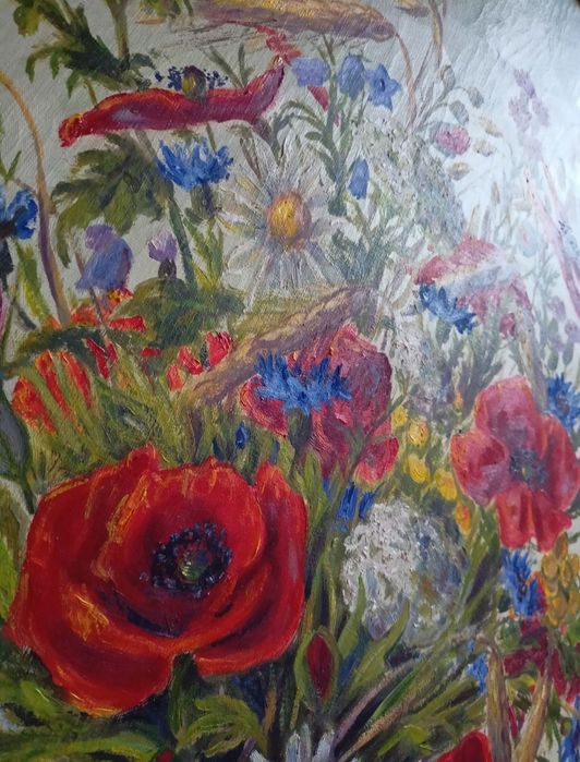 Duży obraz olejny z 1955 roku