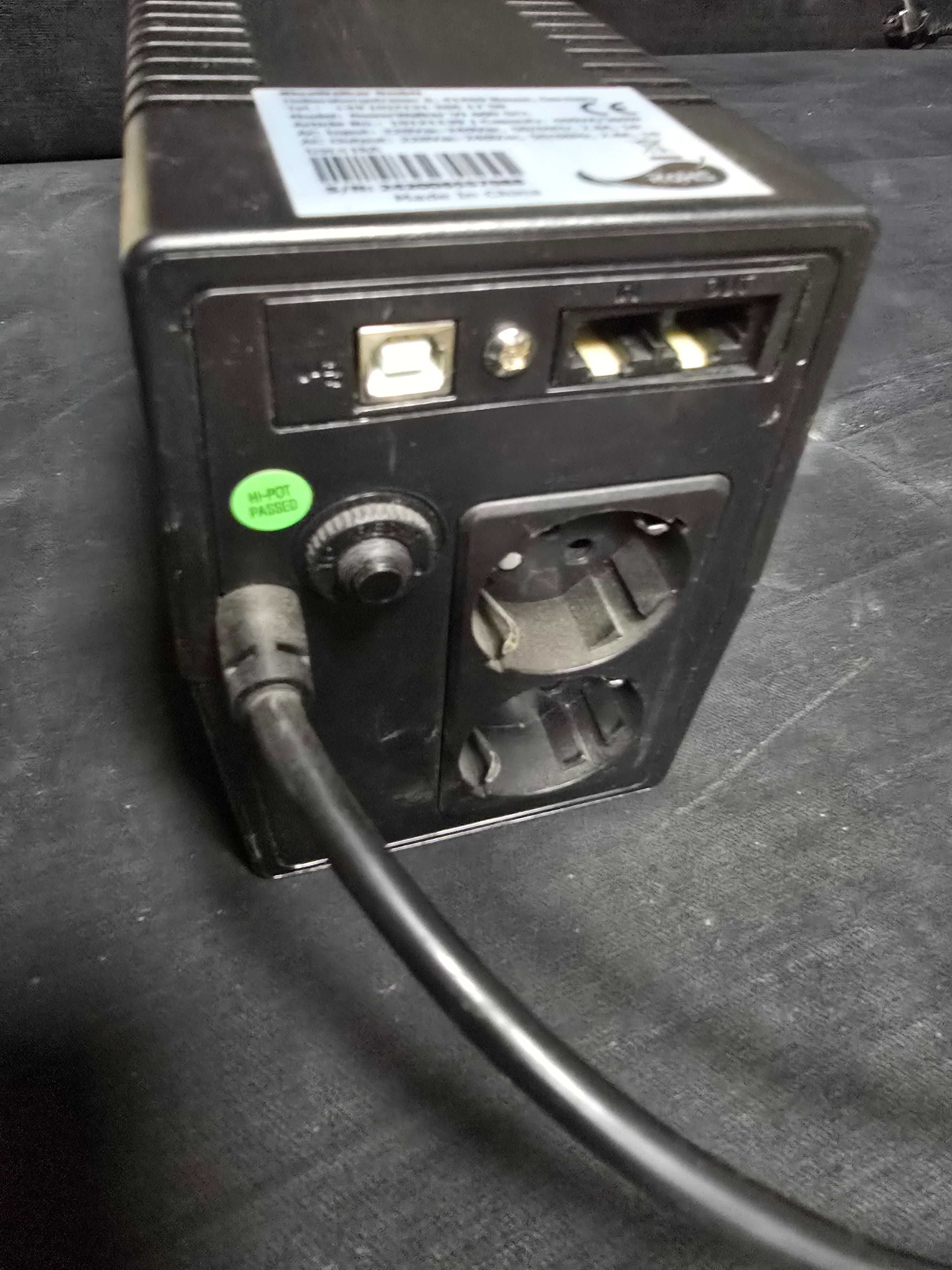 Ups  Power Walker LINE-INTERACTIVE 600VA/360W, 2xPL, USB, LCD, AVR
