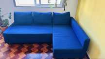 Sofá-cama de canto c/arrumação - IKEA