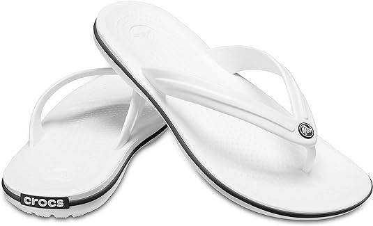 Crocs Unisex Crocband Flip вьетнамки белые женские крокс, оригинал.
