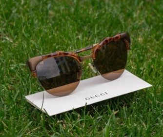 Мистические солнцезащитные очки цвета бронзы от Gucci! Оригинал!