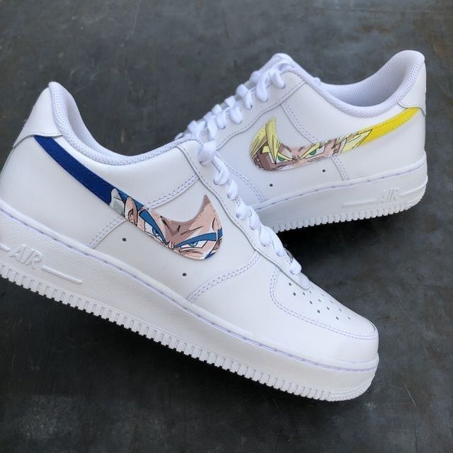 Anime swoosh Nike air force 1 custom Naruto Dragon Ball