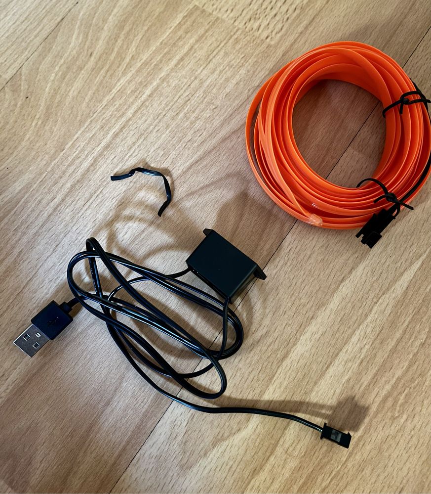 Pasek neonowy LED 5m USB | Oświetlenie do domu, biura, pojazdów