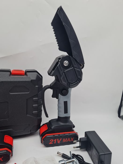 Mini Pilarka łańcuchowa elektryczna piła łańcuchowa 21 V 2x aku