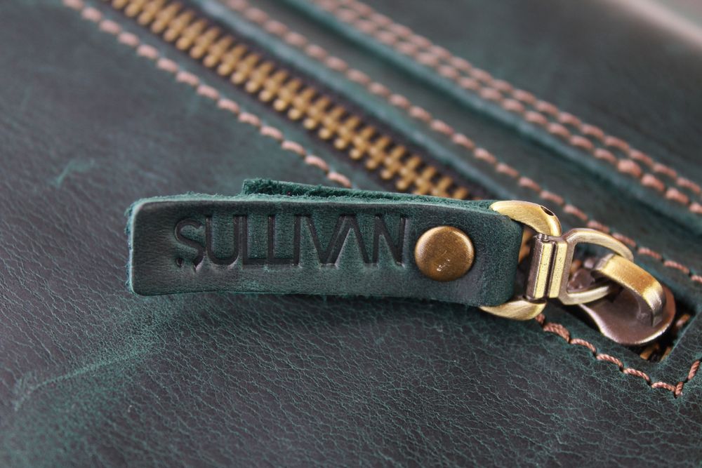 Сумка жіноча шкіряна маленька клатч SULLIVAN sg52-6(25) зелена