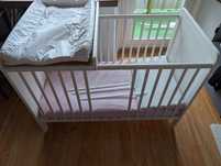 Woodies łóżeczko 120*60 country cot, przewijak, materac ,