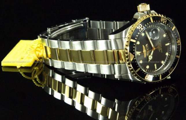 Invicta Pro Diver 43mm новые часы японский кварц 18К позолота $395