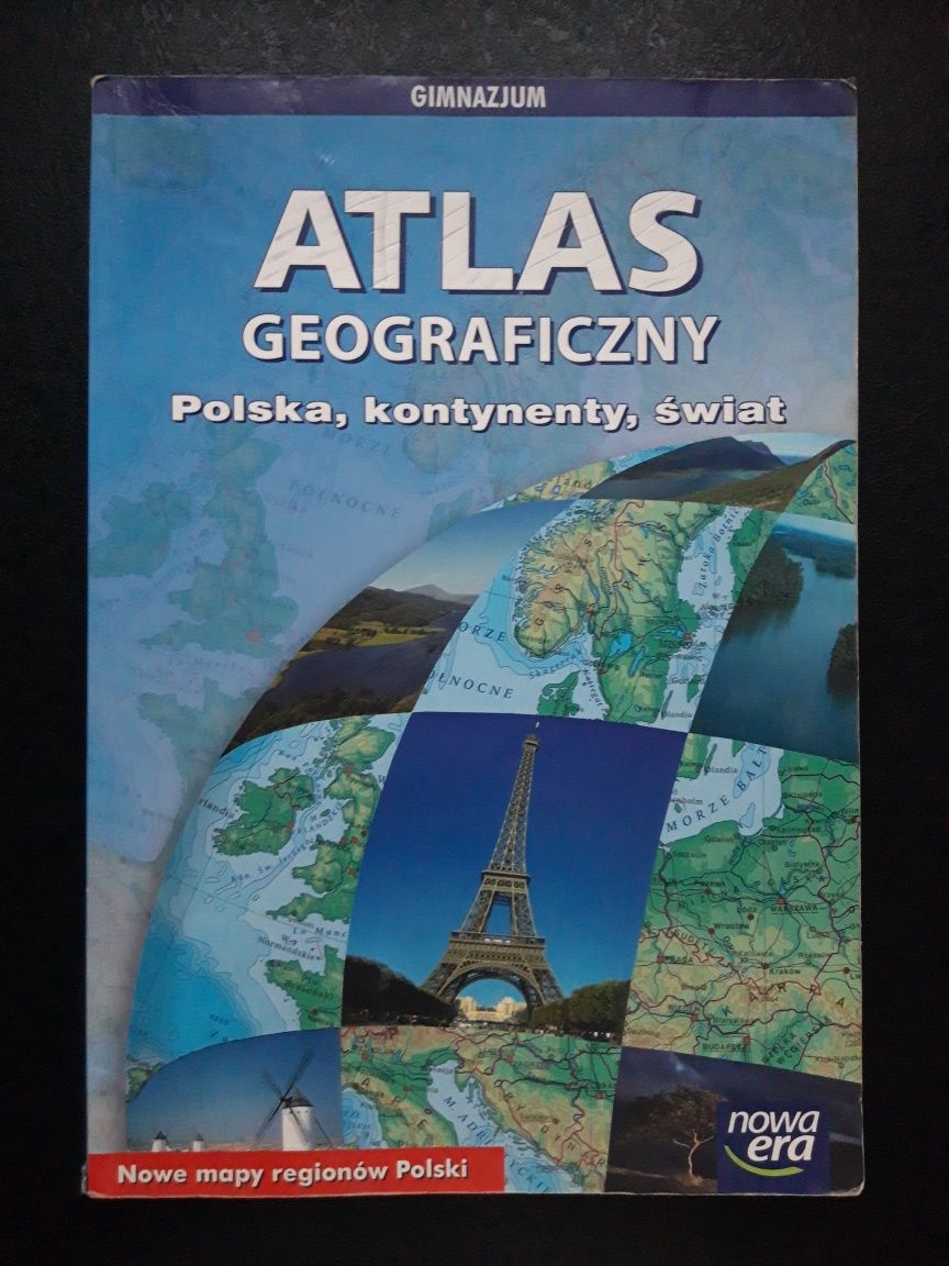 Atlas geograficzny polska kontynenty świat nowa era