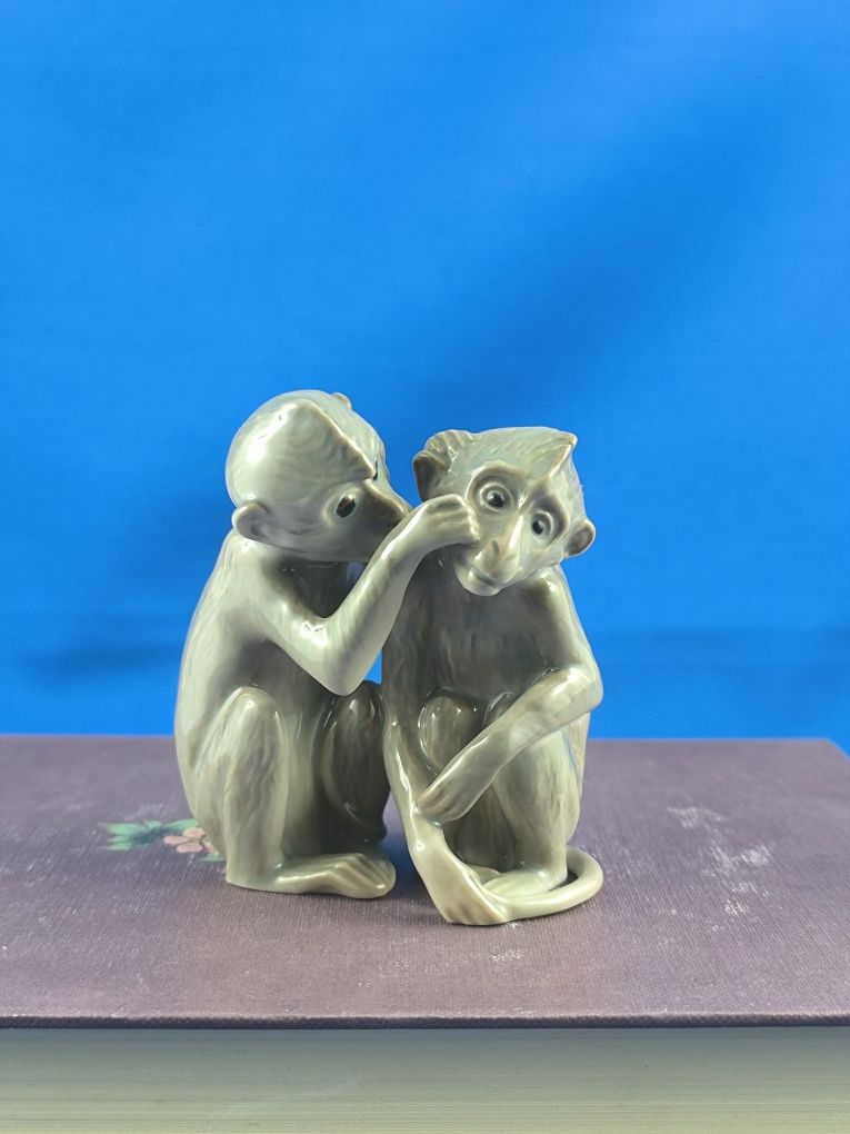 Para małp Bing&Grondahl Kopenhaga #porcelana #ozdoba #prezent #Dania
