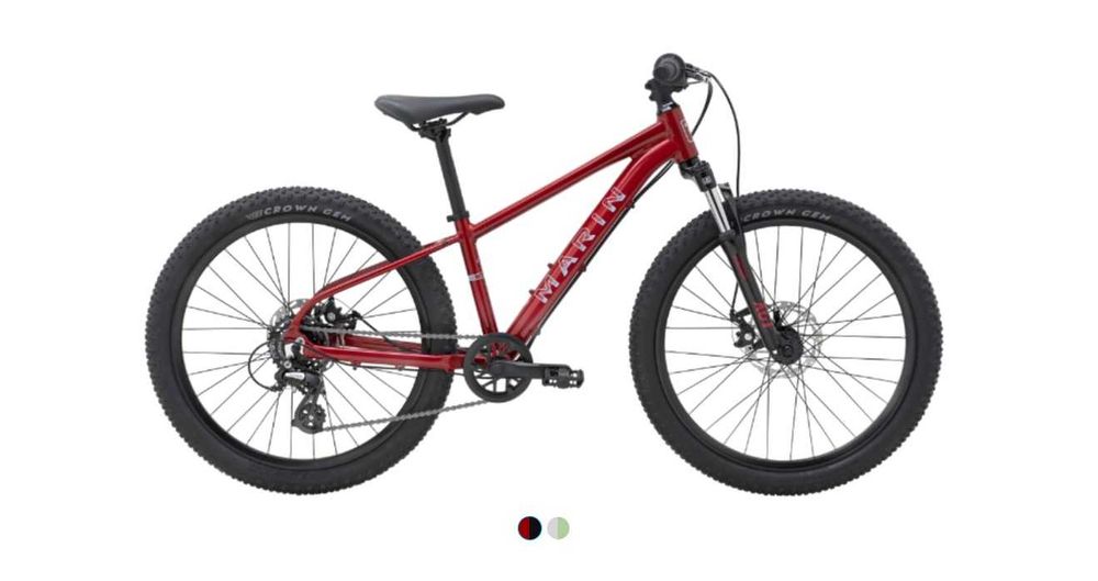 Rower MARIN Bayview Trail 24" dziecięcy MTB górski 7b czerwony szary