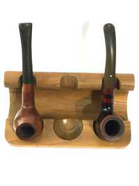 Lote 2 cachimbos usados VAUEN e REAL BRIAR + base em madeira