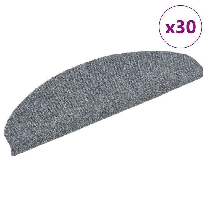 Vidaxl Maty Na Schody Samoprzylepne 30 Szt. Jasnoszary 65X21X4 Cm