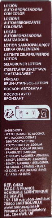 BRONZ'EXPRESS Lotion  Samoopalacz z Natychmiastowym Efektem