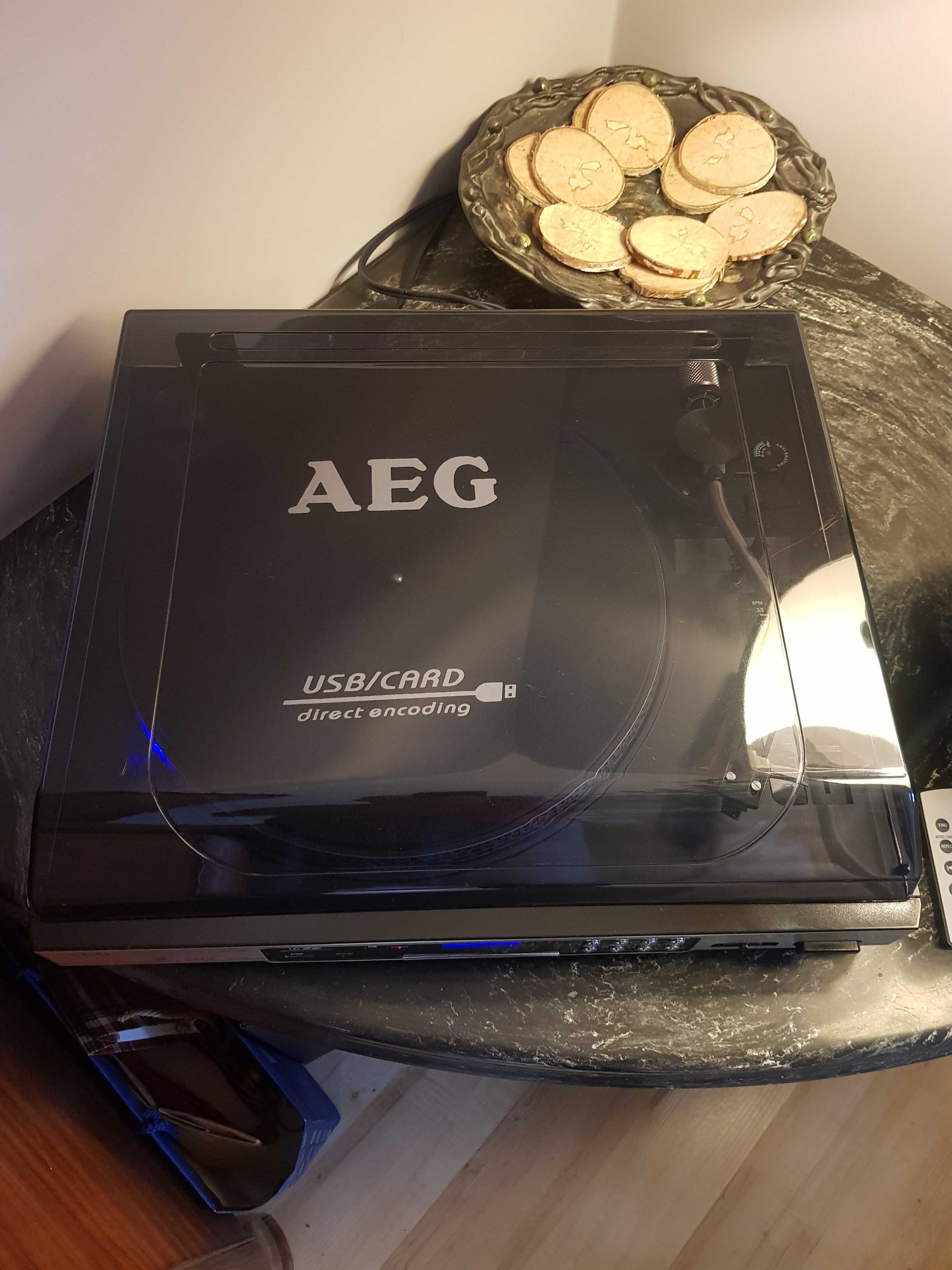 Gramofon "AEG": MC 4420 USB/SD/MMC/MP3 idealny do dygitalizowania