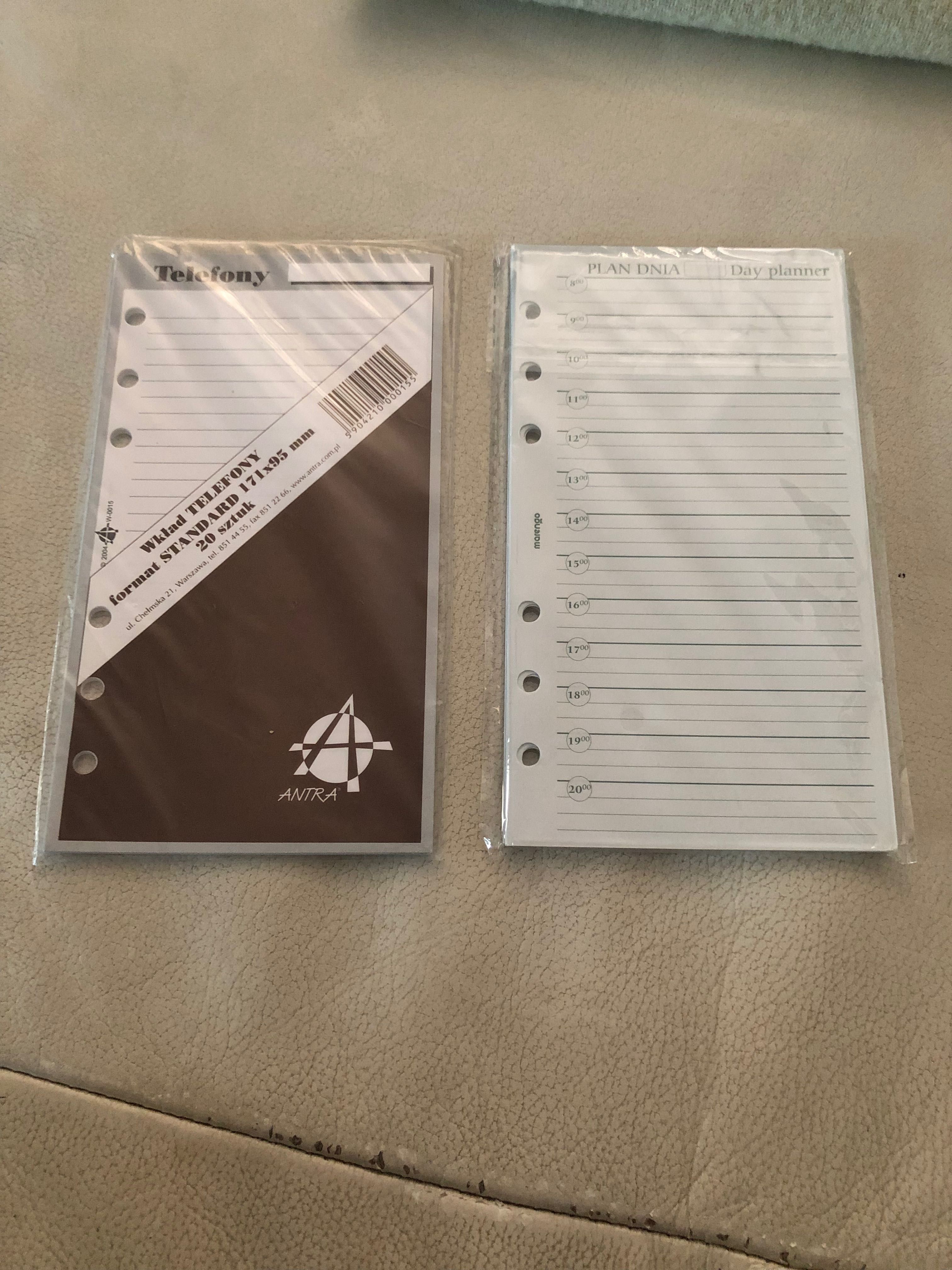Adresownik notes telefonów Antra