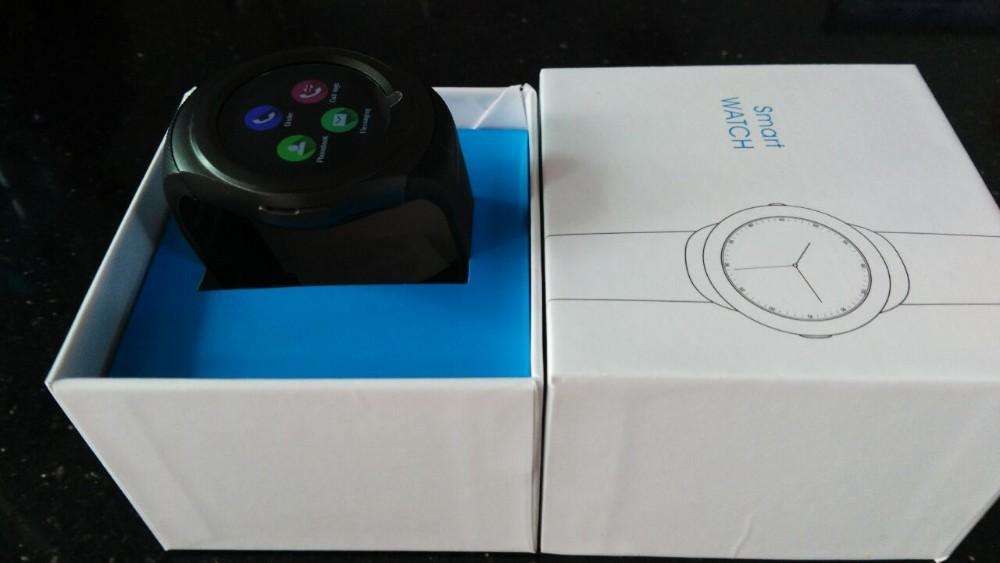 Smartwatch T11 Visor redondo entrada cartão sim e cartão de memoria SD