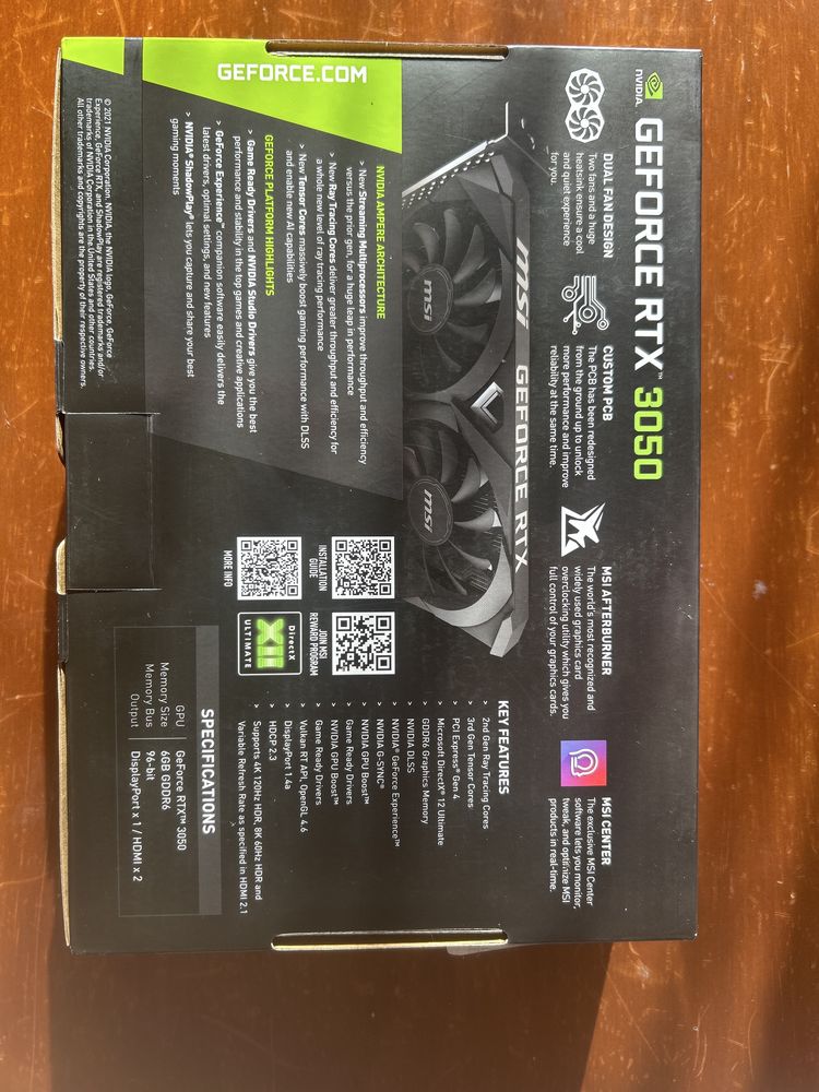 Geforce rtx 3050 6GB