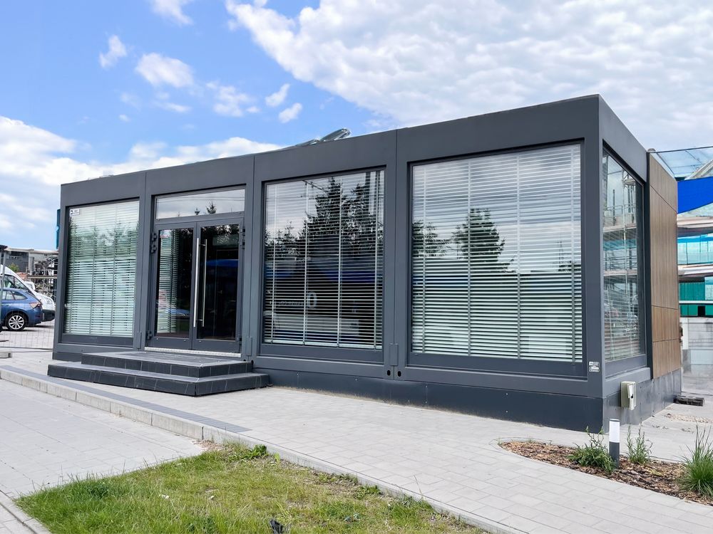 Domek całoroczny 60m2 biuro kontener biurowy mobilny modułowy