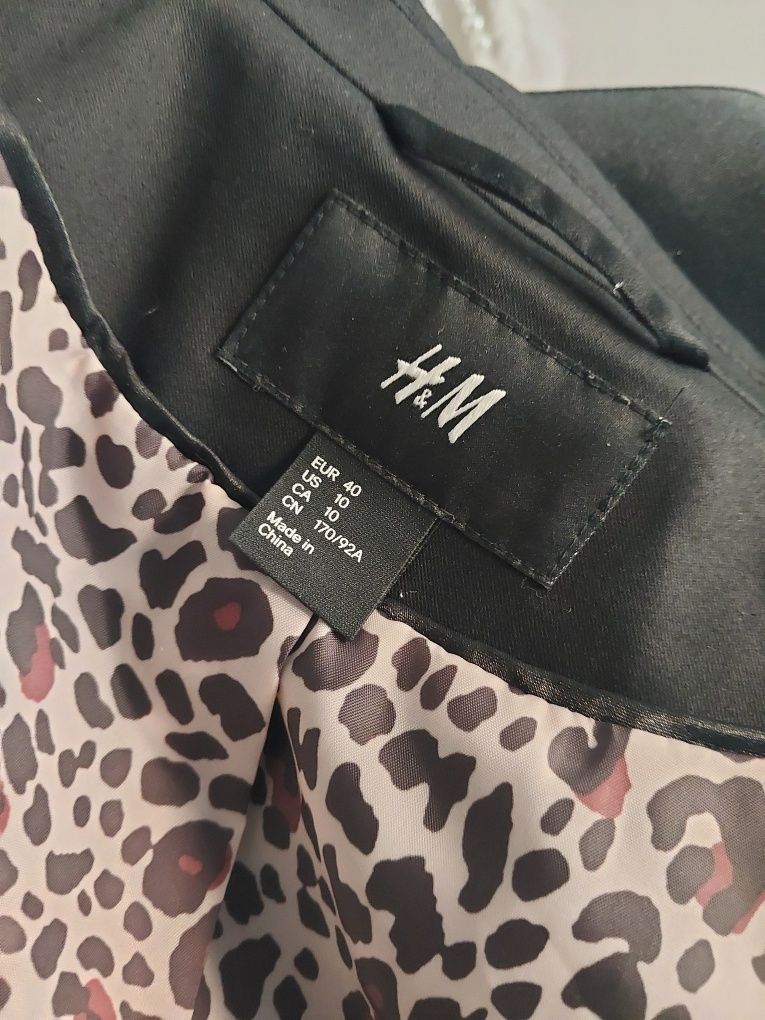 Nowa marynarka żakiet H&M 40 L czarna panterka