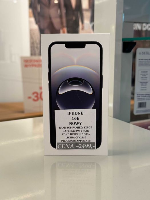 iPhone 16e 128GB NOWY Topcase Vivo *Raty 0%