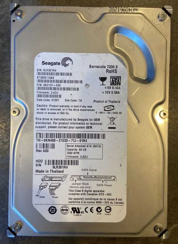 Жесткие диски HDD 3.5 и 2.5 Seagate, Samsung SATA/IDE, под восст, зч