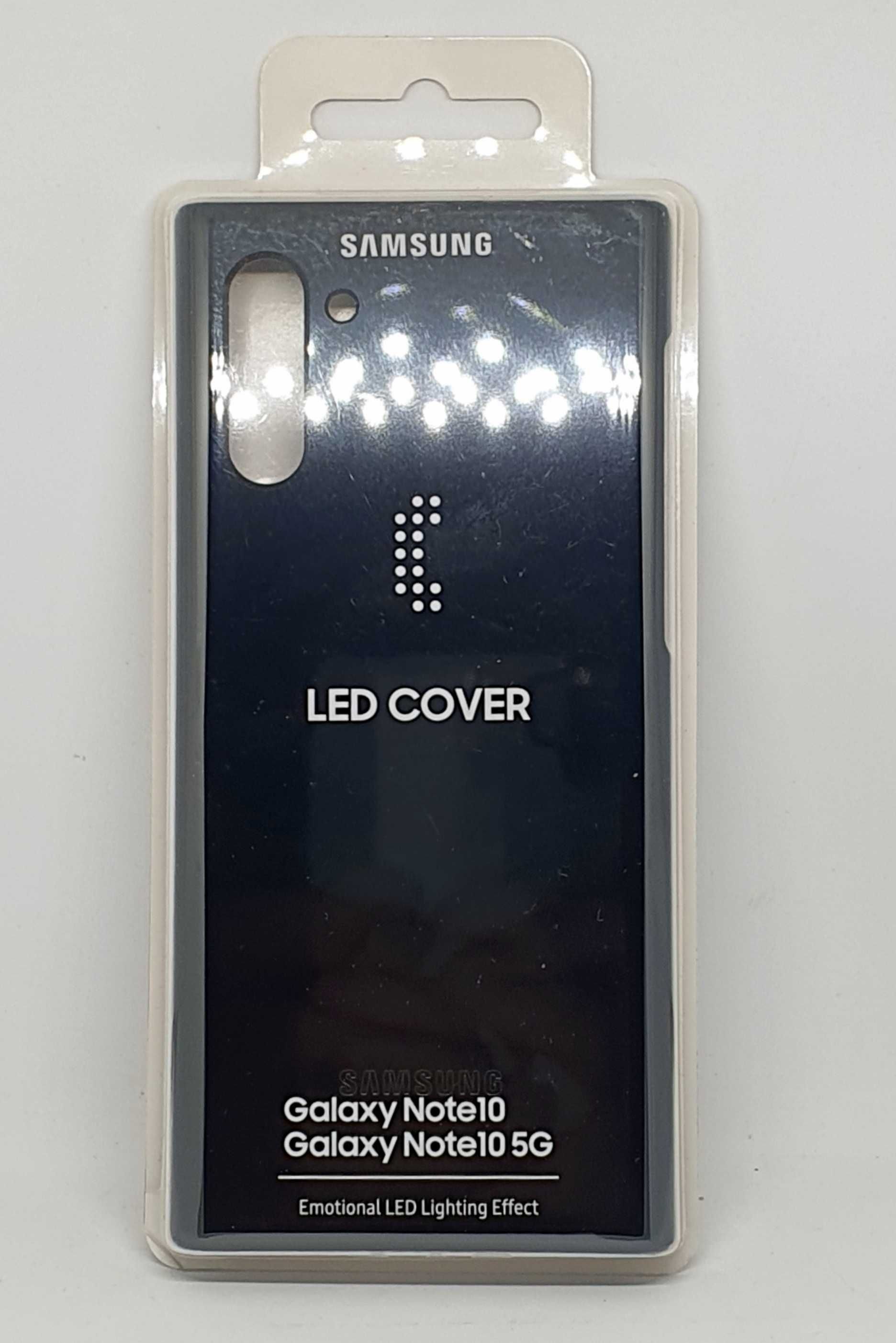 Oryginalne etui futerał Samsung Galaxy Note 10 LED Cover  - czarne