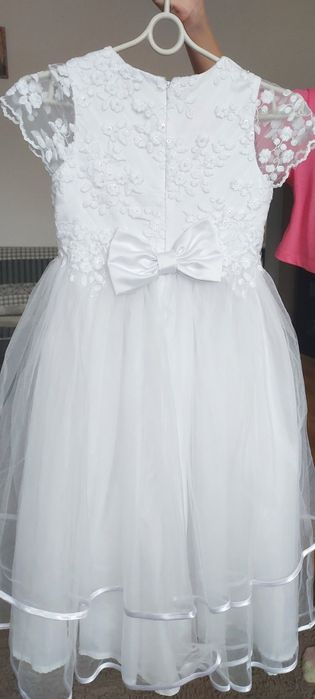 Sukienka na ślub lub komunie rozmiar 134/140 cm