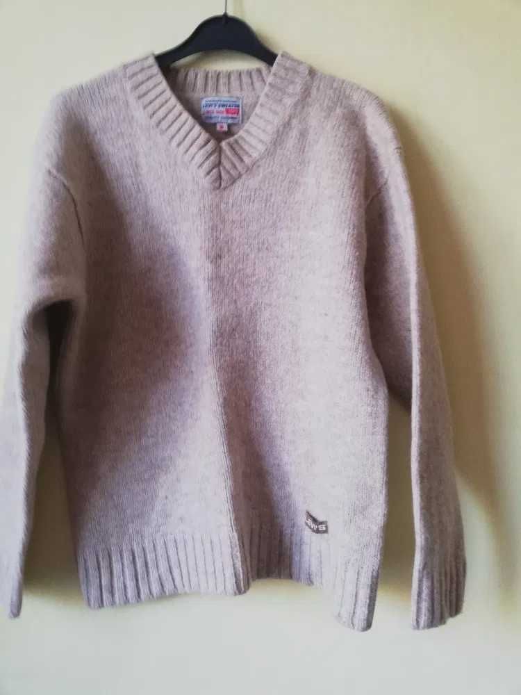 Sweter damski wełna , Levis, szetland, S