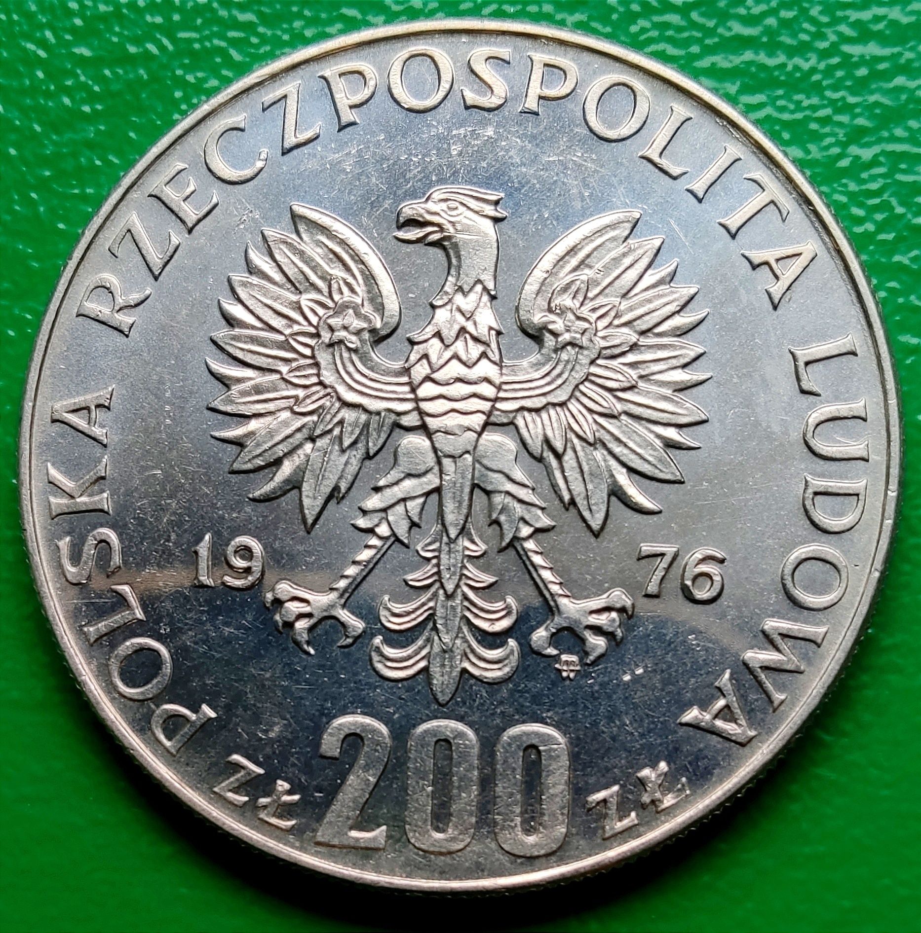 Moneta 200 złotych 1976 PRL Ag