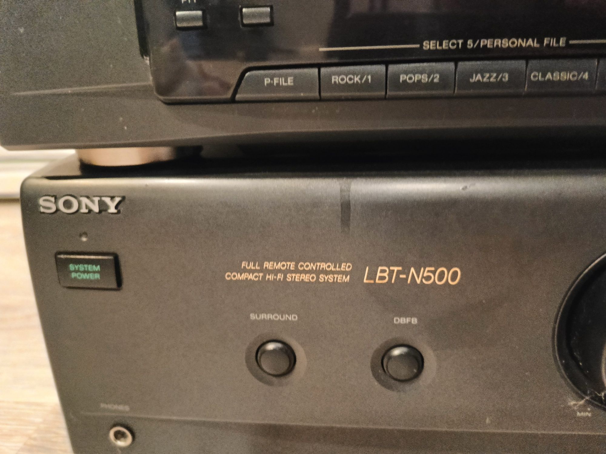 Wieża segmentowa Sony wzmacniacz tuner CD player