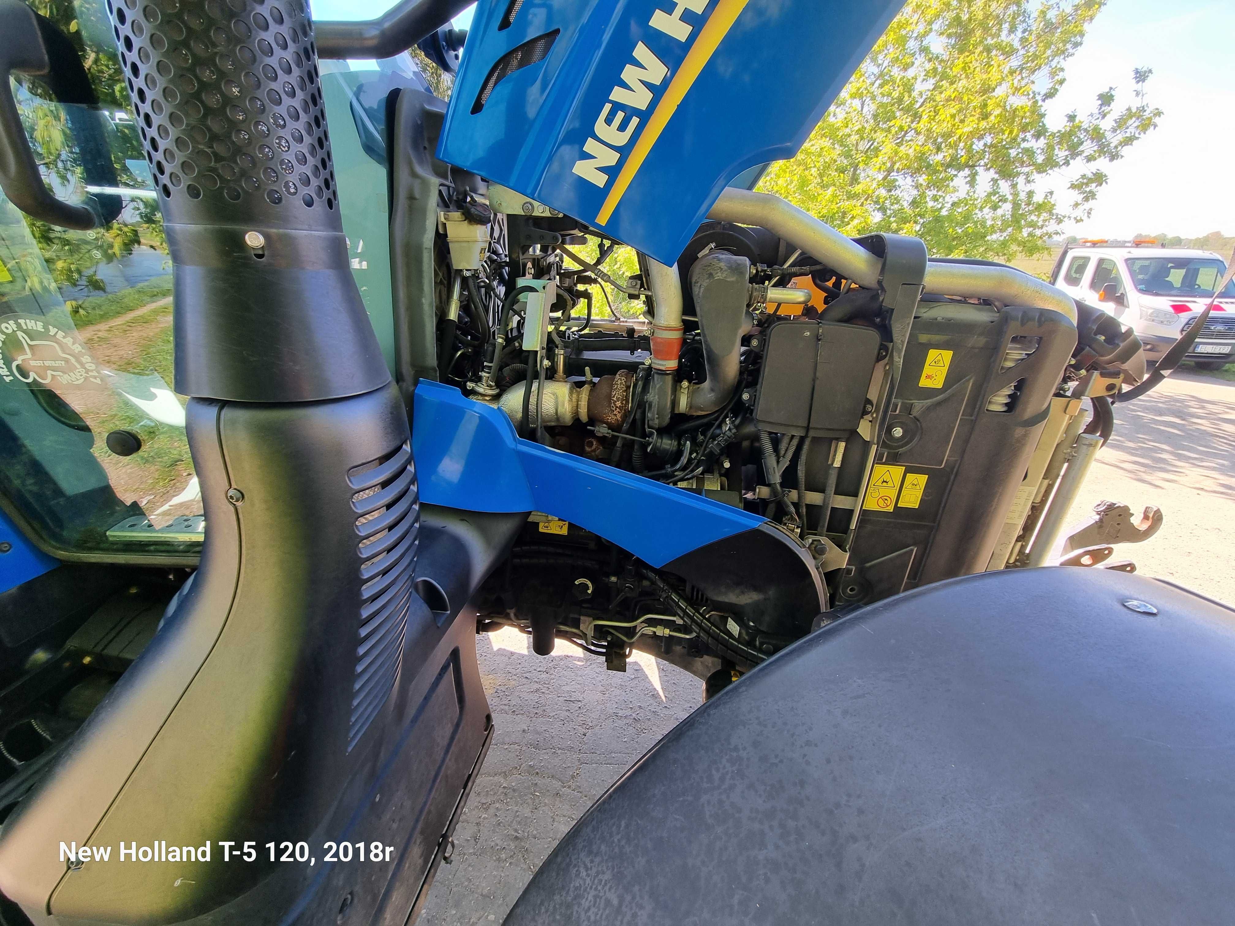 New Holland T5.120, 2018r. Serwisowany, I właściciel, krajowy, 4500mth