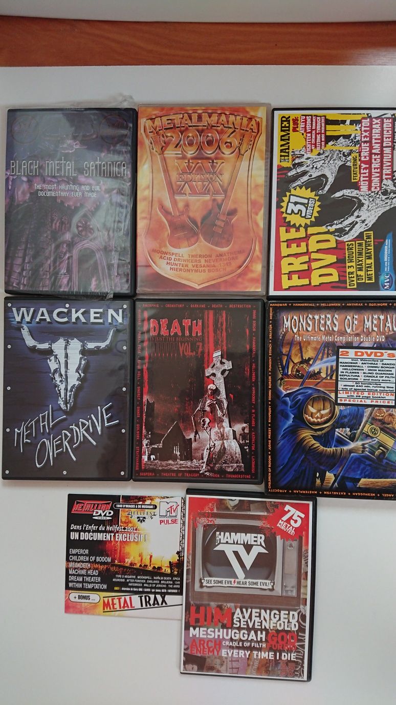 Heavy Metal - Vários DVDs festivais