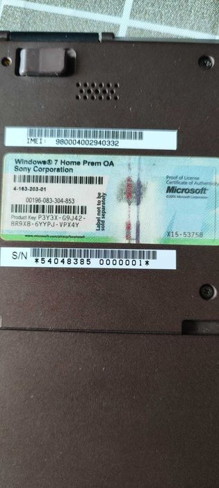 Laptop Sony Vaio VPCX13C5E