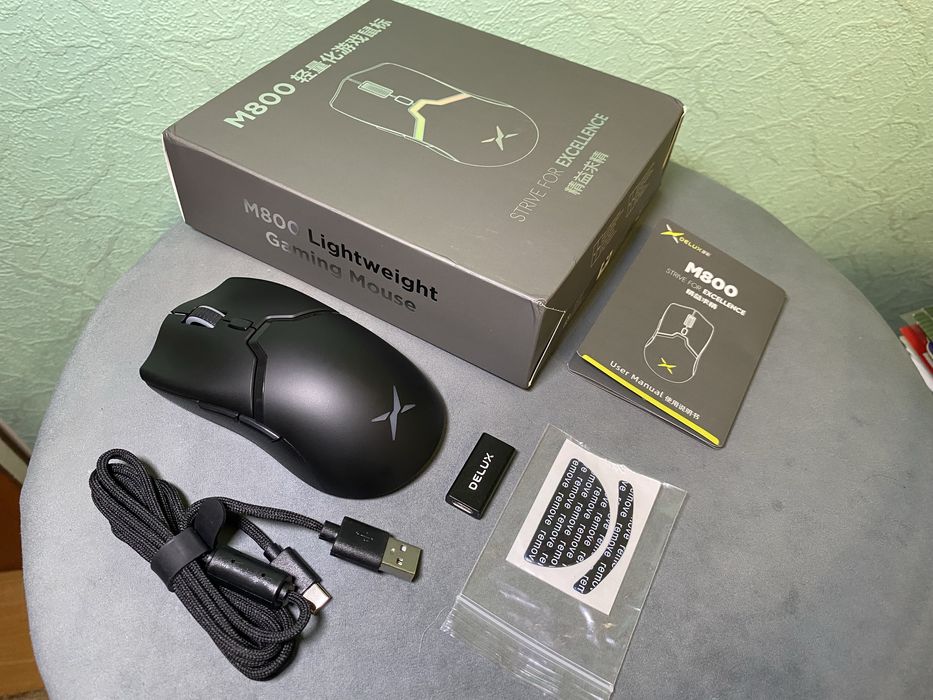 Delux M800 pro. Игровая беспроводная мышь на топовом сенсоре!