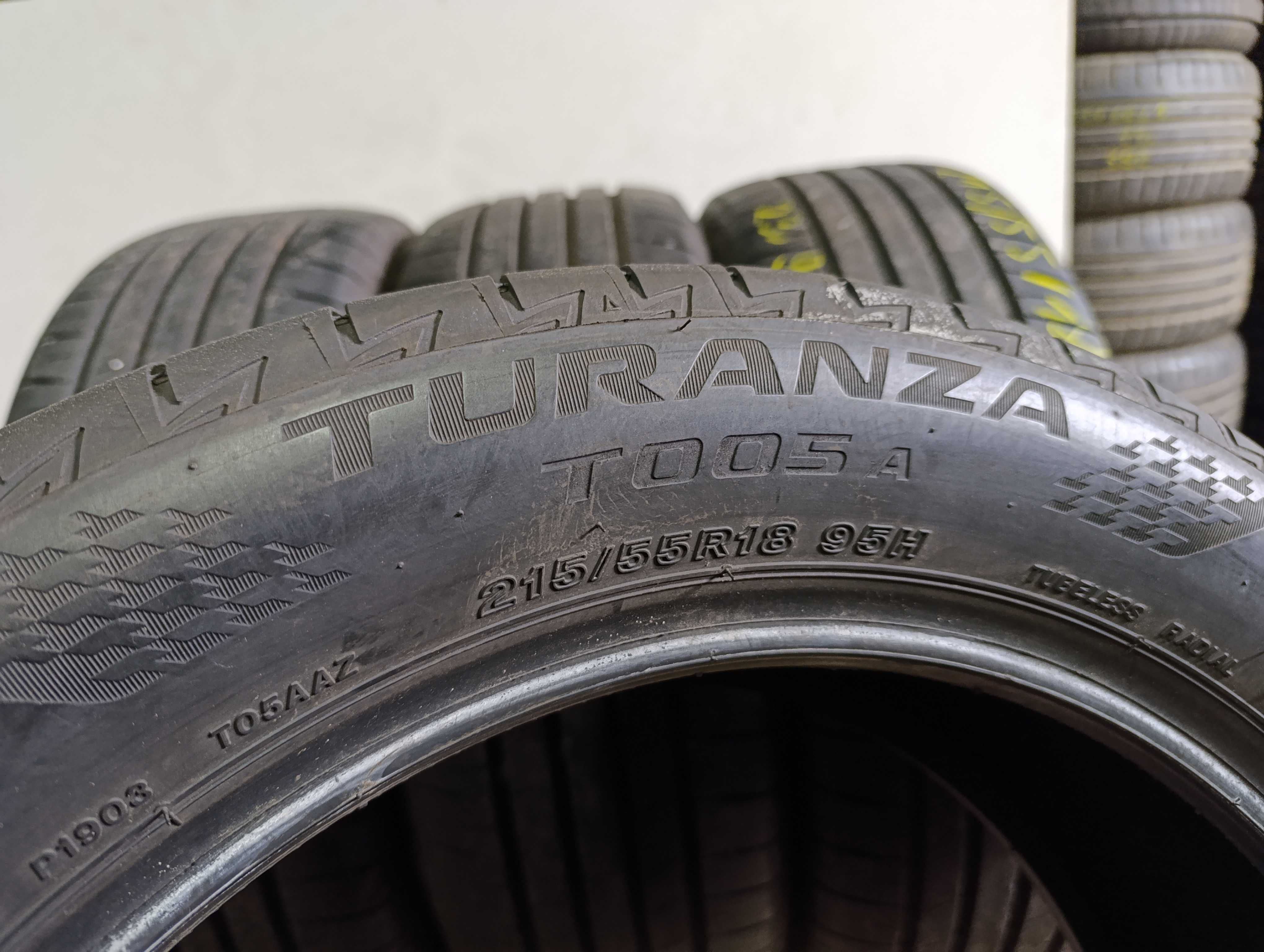4x 215/55 R18 95H Bridgestone Turanza T005A 2023r 6,7mm