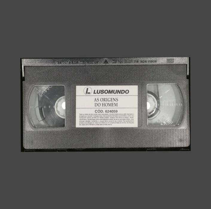 Filme "As origens do homem", em formato VHS original, 1991