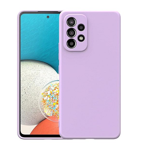 Etui Icon + Szkło Hartowane Płaskie do Samsung Galaxy A53/5g Violet