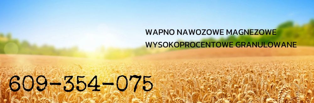 Wapno nawozowe granulowane bigbag/luz prosto na pole