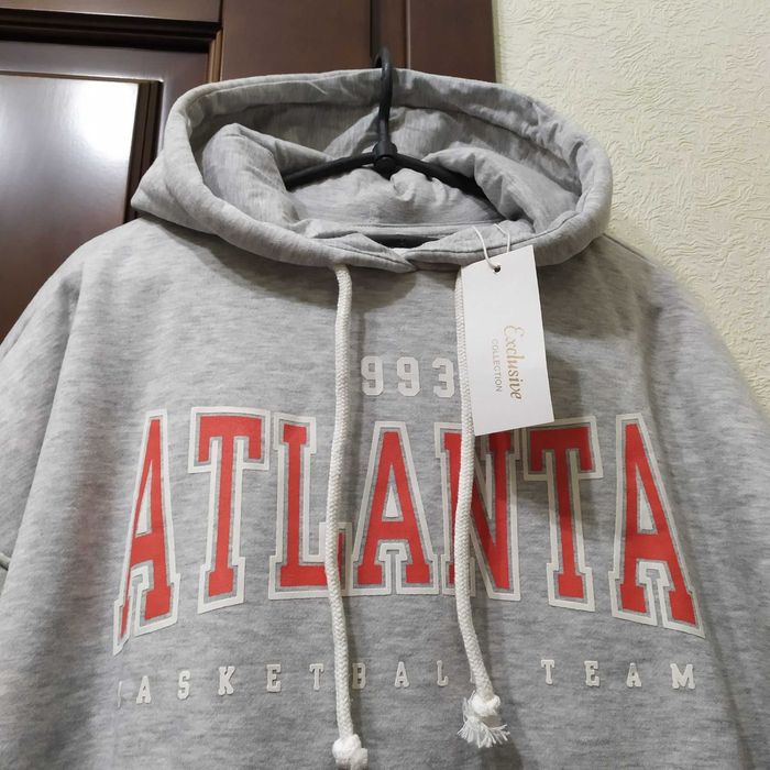 Худі жіноче з двойним капюшоном із турецької трьохнитки на флісі